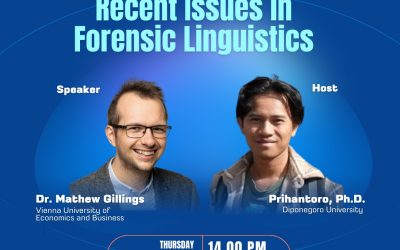 Guest Lecture: Recent Issues in Forensic Linguistics